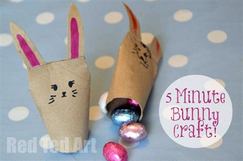 Quick Toilet Paper Roll Bunnies East Crafts For Kids
