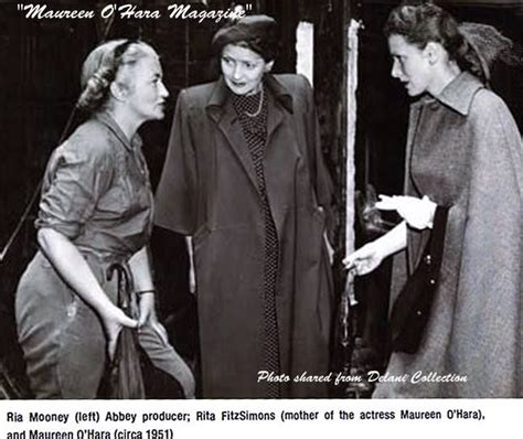 A Very Rare Image Of Maureen Ohara And Her Mother Marguerita
