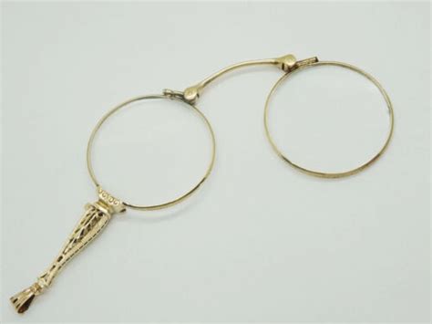 Antique Victorian Lorgnette Folding Opera Glasses 14k Gold Ebay