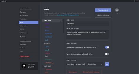Discord Role Templates