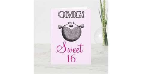 Omg Funny Sweet 16 Birthday Card