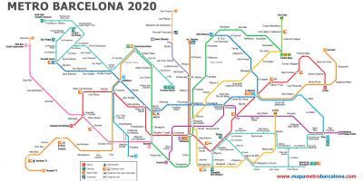 Mappa Della Metropolitana Di Barcellona Aeroporto Barcellona Aeroporto