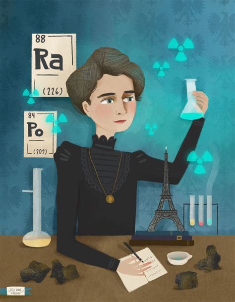 Portrait Of Marie Curie By Kelly Anne Dalton For The Kitchen Pantry