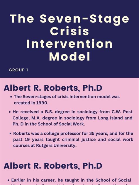 Seven Stages Of Crisis Intervention An Overview Of Albert R Roberts