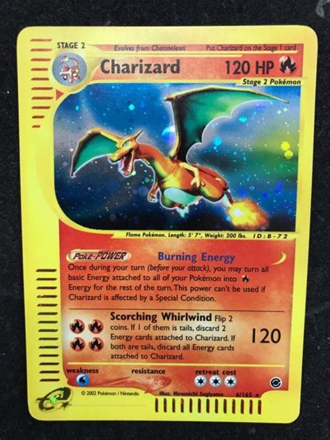 Check spelling or type a new query. Charizard Holo Expedition Rare Pokemon Card 6/165 Mint | Pokemon cards