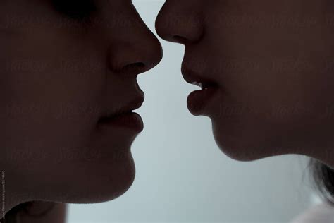 Women About To Kiss By Stocksy Contributor Lucas Ottone Stocksy