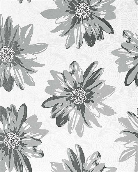 List 92 Pictures White And Grey Floral Wallpaper Stunning