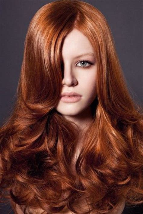 Kızıl Saç Rengi Tonları Kataloğu Tarz Kadın