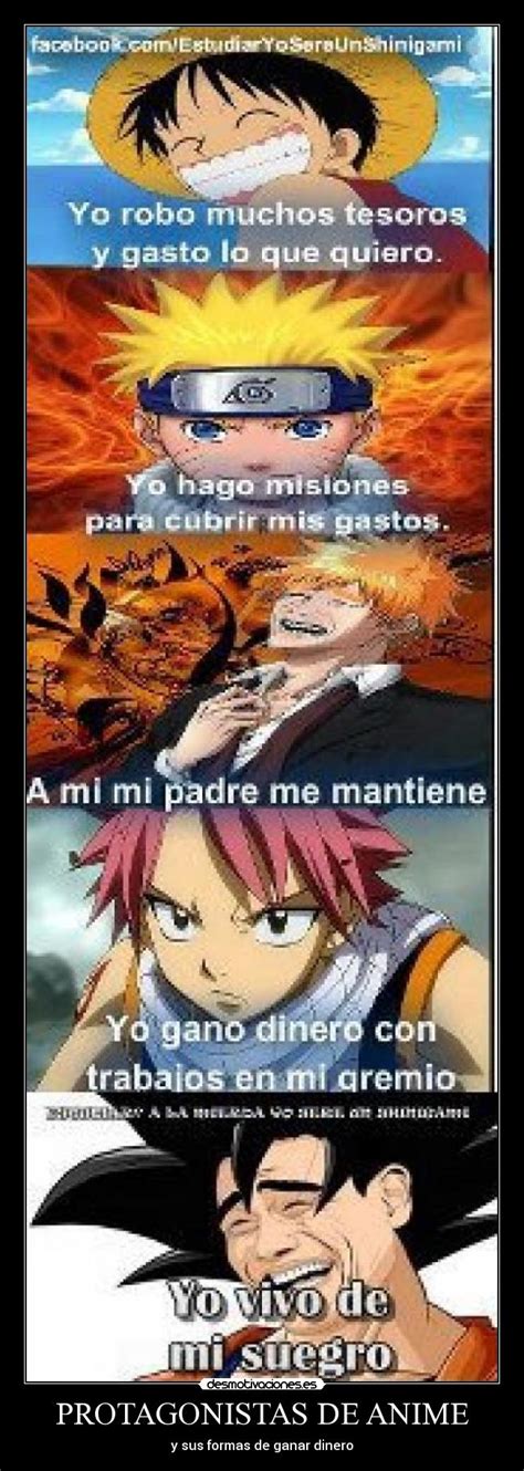 Protagonistas De Anime Desmotivaciones