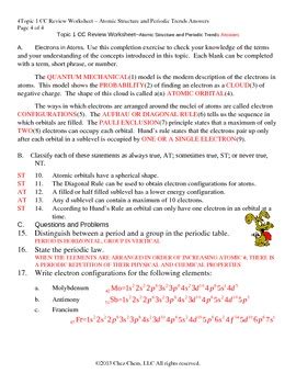 (it was published simultaneously in 1869 with the work of lothar meyer who looked at the physical properties of all known elements. Periodic Table Trends Worksheet 1 Answer Key | Review Home ...