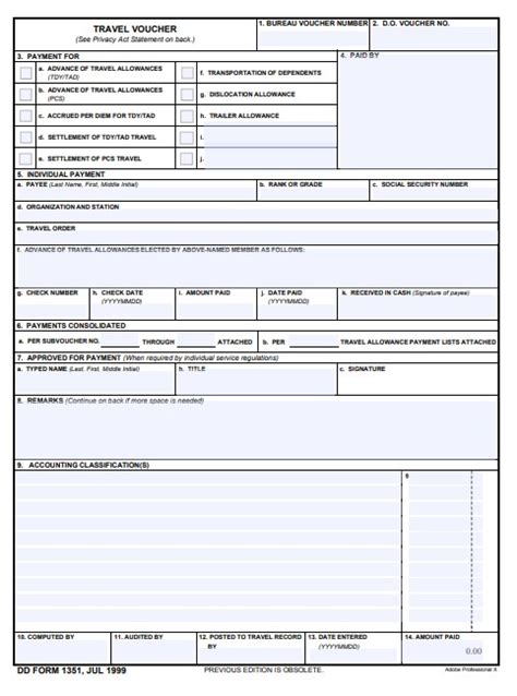 Download Fillable Dd Form 1351