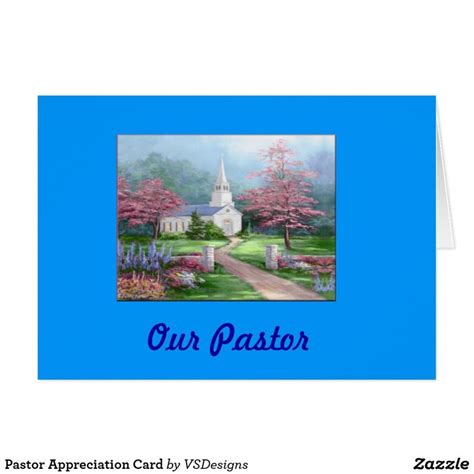 Pastor Appreciation Card Pastors Appreciation
