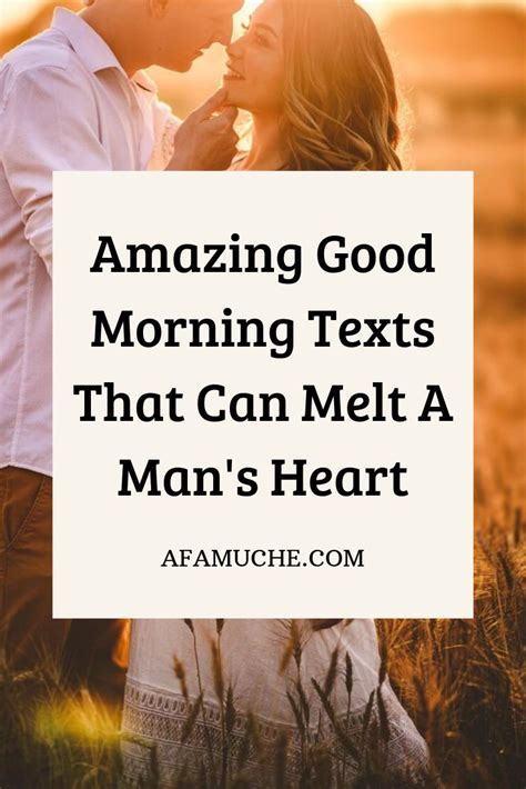 I am so in love with you, and i hope you know this. Amazing good morning texts that can melt a man's heart ...