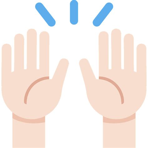 Raising Hands Emoji Clipart Free Download Transparent Png Creazilla