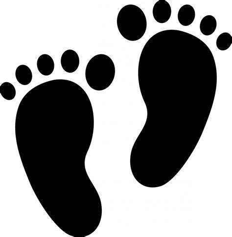 Download Baby Feet Silhouette Hd Transparent Png