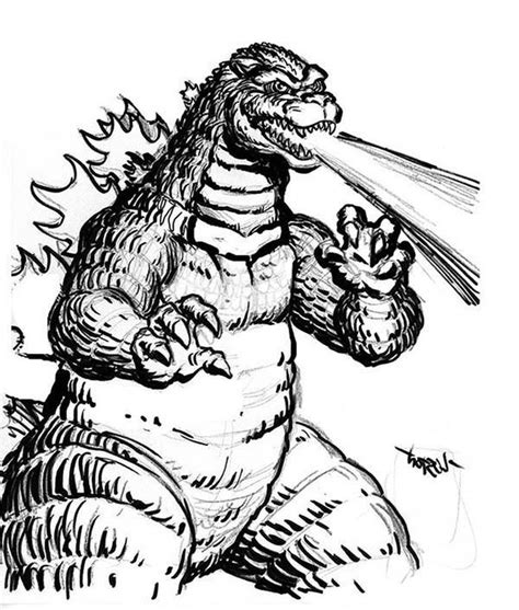 Printable Godzilla Coloring Pages Customize And Print