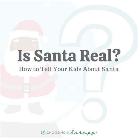 Is Santa Claus Real How To Tell Kids About Santa