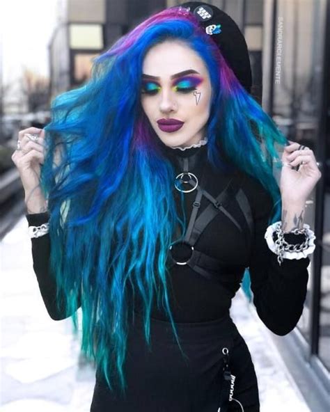 Goth Hair Emo Hair Grunge Hair Pretty Hair Color Beautiful Hair