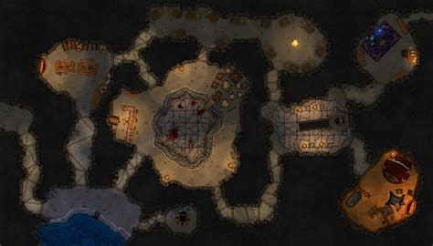 Bandit S Underground Hideout X Dndmaps Dungeon Maps Map