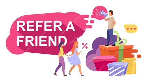 Premium Vector Referral Marketing Illustration Referral Rewards