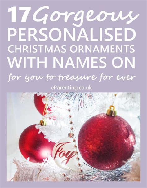17 Personalised Christmas Ornaments With Names That You Will Treasure