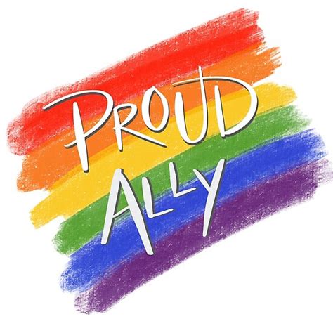 Proud Lgbt Ally Posters By Saltsaidsweet Redbubble
