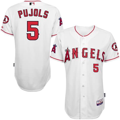 Majestic Albert Pujols Los Angeles Angels White Home 6300 Player