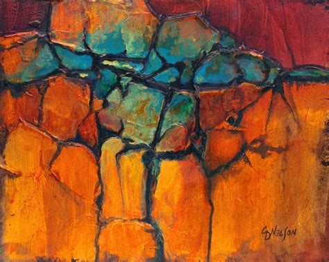 Carol Nelson Fine Art Blog Acrylic Geologic Abstract Painting