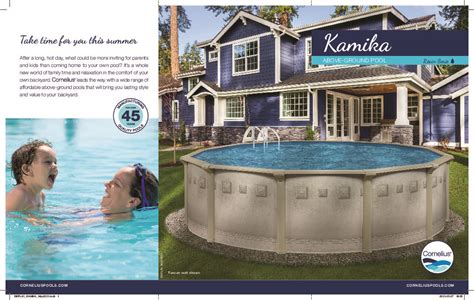 Cornelius Resin Kamika Round Above Ground Pool Swimming Pools