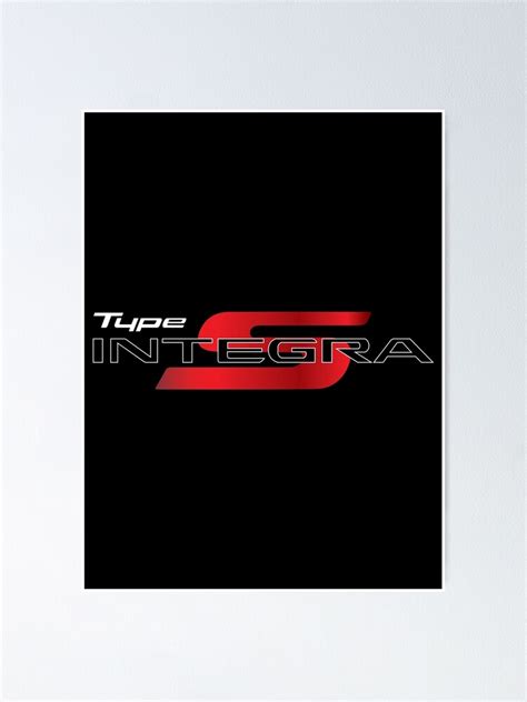 Acura Integra Logo Poster For Sale By Moon Stone Redbubble