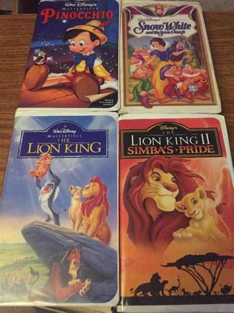 4 Disney Vhs Movies Lion King North Regina Regina