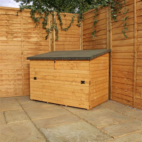 Mercia 4x3 Pent Roof Timber Storage Chest Assembly Required