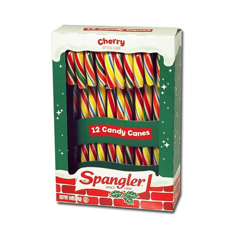 Spangler Cherry Candy Canes 6 Oz 12 Count