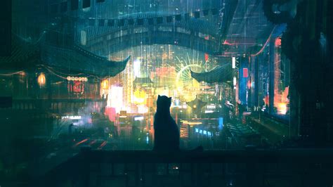 1280x720 Lonely Cat In Rain 4k 720p Wallpaper Hd Artist