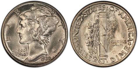 Images Of Mercury Dime 1930 S 10c Fb Pcgs Coinfacts