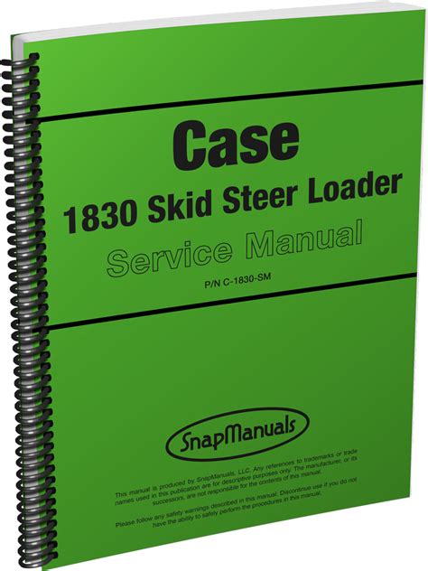Case 1830 Skid Steer Loader Service Manual Snapmanuals