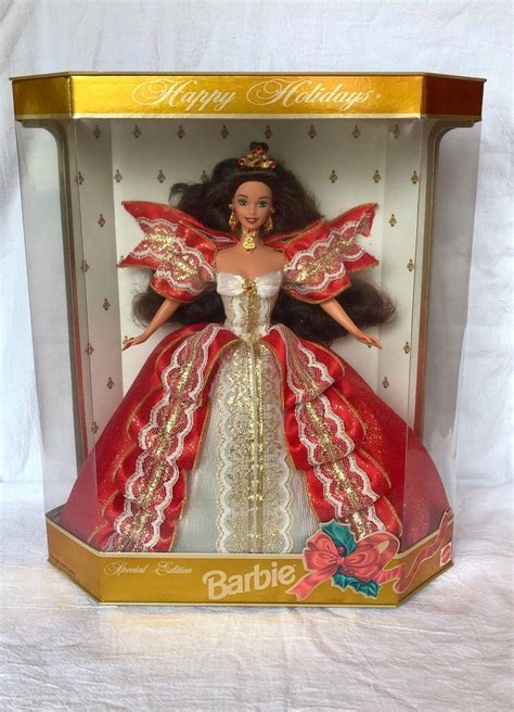 Vintage Rare Barbie Club Gold Box Mattel 1997 Happy Holidays Etsy