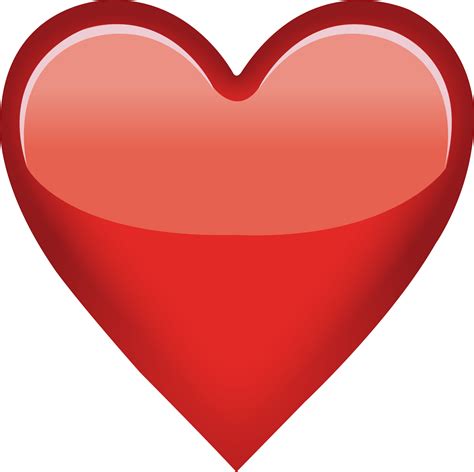 Red Heart Emoji Transparent Background Red Heart Transparent Background Royalty Free Vector