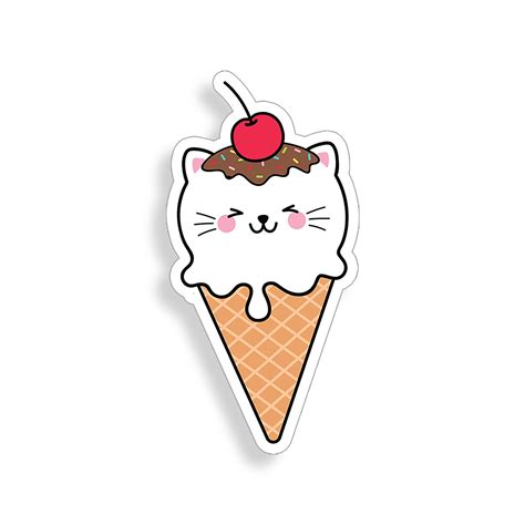Craft Supplies And Tools Paper Party And Kids Funny Sticker Ice Cream