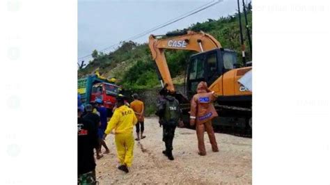 Jalan Amblas Di Rangas Majene Mulai Diperbaiki Bpjn Sulbar Semoga