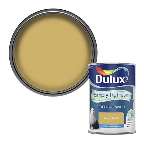 Dulux One Coat Golden Sands Matt Emulsion Paint 125l Diy At Bandq