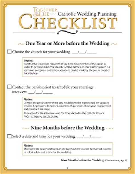 As early as the sixteenth, the bride and bridegroom often were not acquainted until their marriage. wedding planner: Catholic Wedding Checklist
