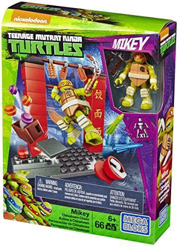 Mega Bloks Teenage Mutant Ninja Turtles Mikey Chinatown Chase Set