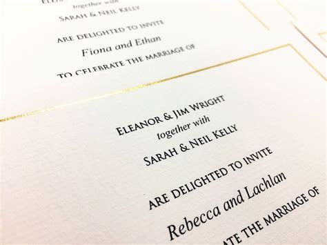 Personalised Wedding Invitations Your Guests Names Printed