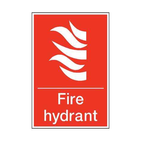 Fire Hydrant Sign Pvc Safety Signs