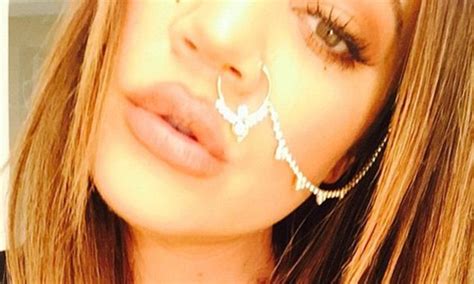 Khloe Kardashian Dons Giant Hoop Nose Ring For Playful Instagram