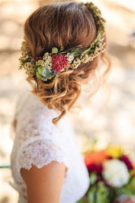 Visit The Post For More Romantic Wedding Hair Wedding Hair Flowers