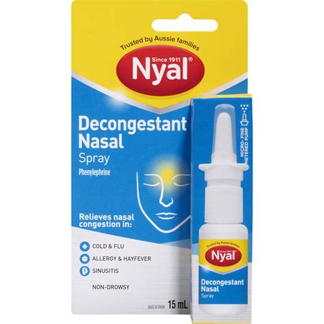 Nyal Decongestant Nasal Spray 15ml Woolworths