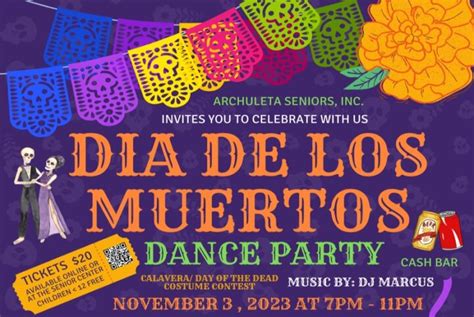 Senior Center News Save The Date For Dia De Los Muertos Dance Party