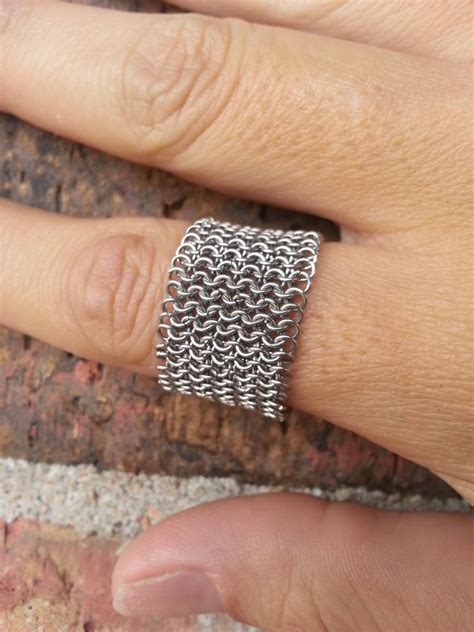 Stainless Steel Micromaille Chainmail Ring By Castlevaniagirl On Deviantart